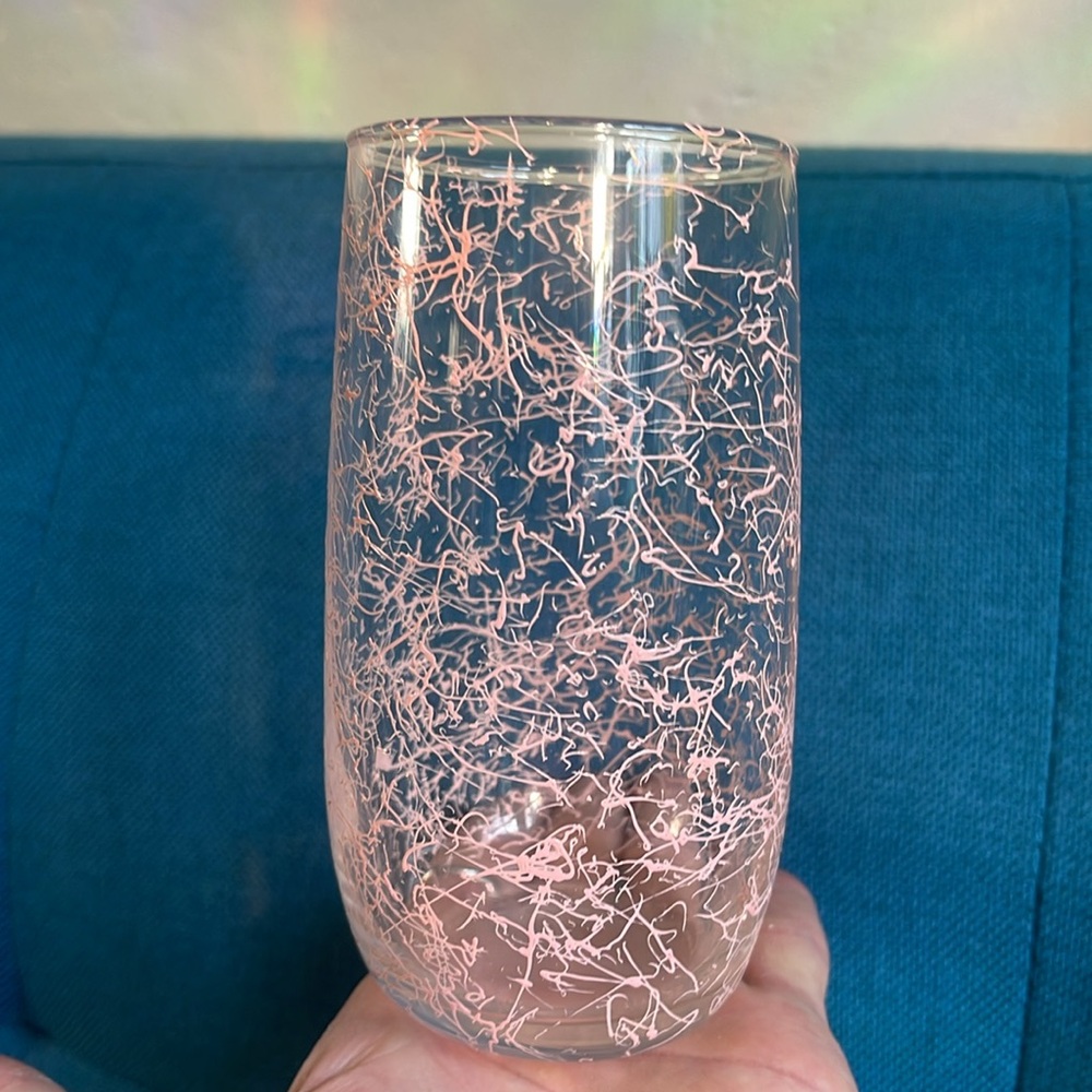 Vintage Hazel Atlas spaghetti string drinking glass - Picture 3 of 6